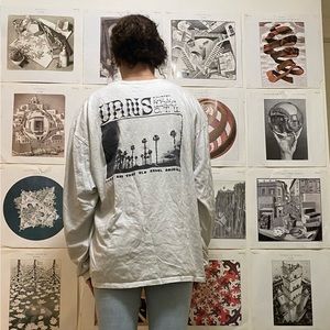 white vintage VANS long sleeve